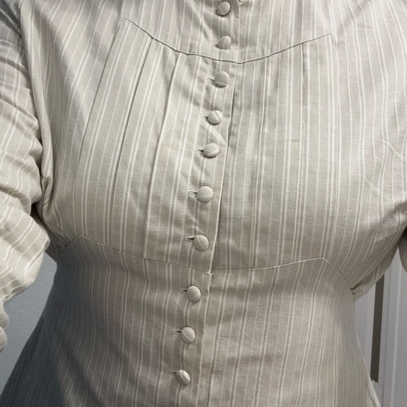 Vintage The J Peterman Company Button Up, tie back. - Picture 5 of 11